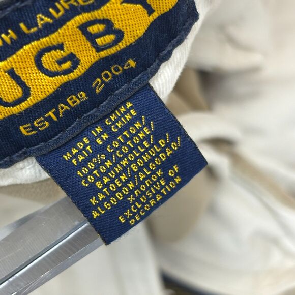 Vintage Ralph Lauren Rugby Men Flat Front Chino Shorts Size 36 Beige M294 -29 - Picture 9 of 16